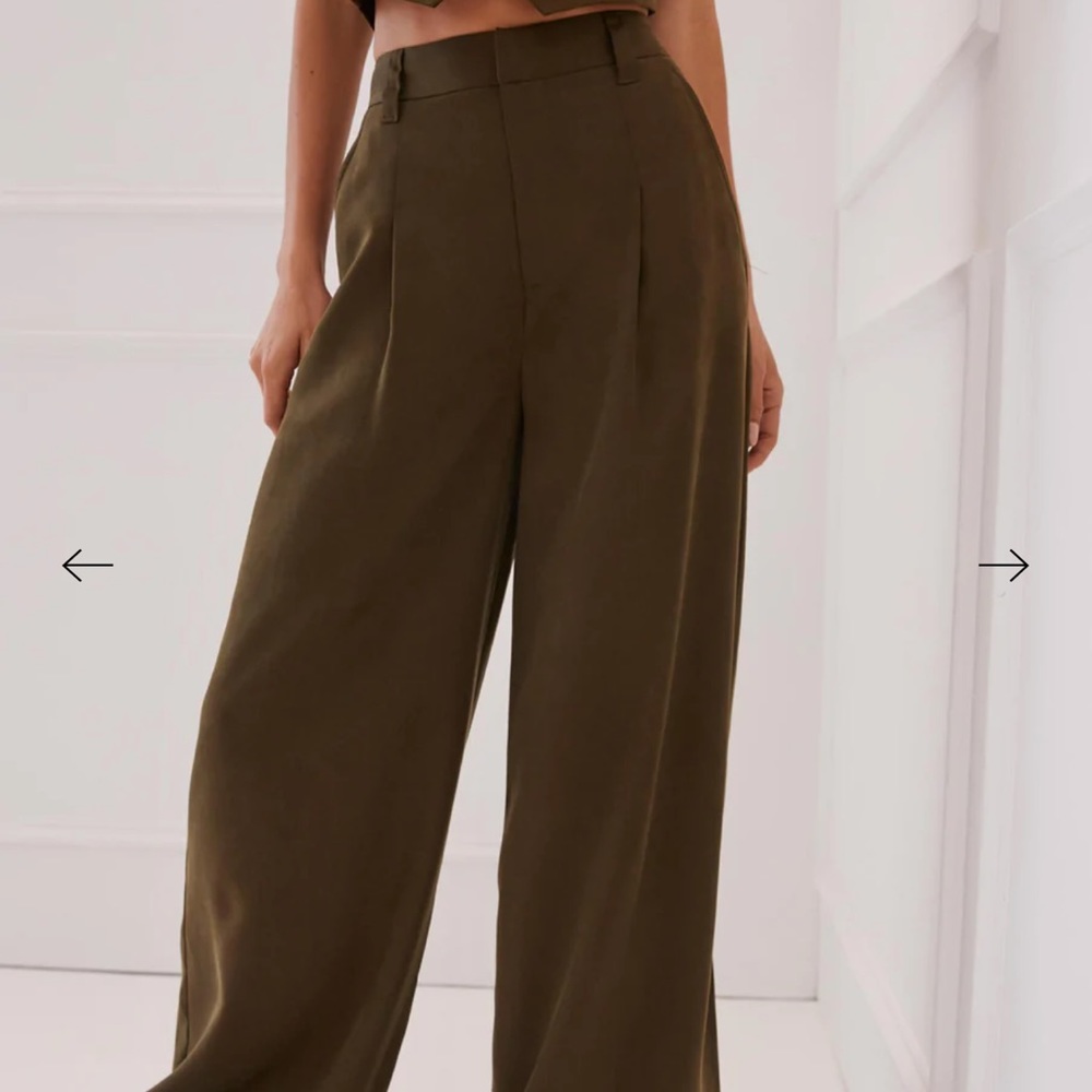 Something Navy Wide Leg Trousers - Picture 3 of 8